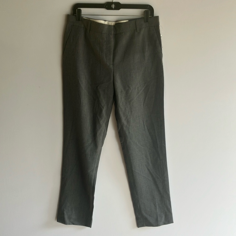 GAP Gray Dress Pants Flat Front Straight Leg